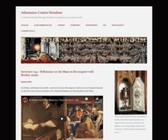 Athanasiuscm.org(Athanasius Contra Mundum) Screenshot