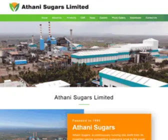 Athanisugars.com(Athani Sugars Limited) Screenshot