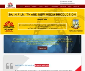 Atharvafilminstitute.com(Atharva Film & Television Institute) Screenshot