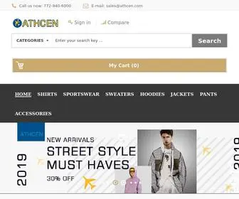 Athcen.com(Men's Clothes) Screenshot