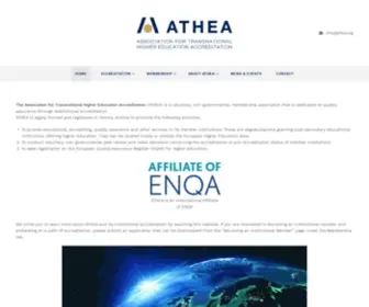 Athea.org(European Institutional Accreditation for Higher Education) Screenshot