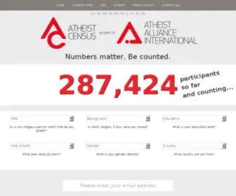 Atheistcensus.com(Atheist Census) Screenshot
