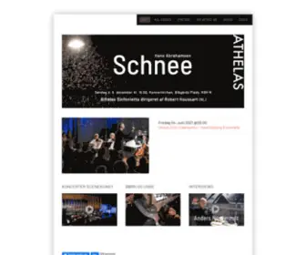 Athelas.dk(20th and 21st century contemporary music) Screenshot