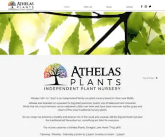 Athelasplants.co.uk(Exotic Plants Online) Screenshot