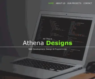 Athena-Designs.com(Athena Designs Portfolio) Screenshot