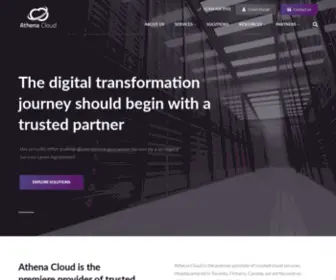 Athenacloud.io(The premier provider of trusted cloud and managed services Athena Cloud) Screenshot