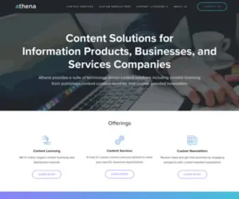 Athena.co.in(Market and Competitive Intelligence Platform) Screenshot