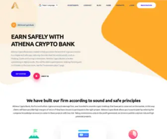 Athenacryptobank.com(Athena Crypto Bank) Screenshot