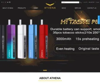 Athenaecig.com(ATHENA electronic cigarette box mod starter kits vape 510 tank RDA RBA atomizer) Screenshot