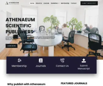 Athenaeumpub.com(Athenaeum Scientific Publishers) Screenshot