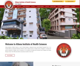 Athenahealthsciences.edu.in(Athena Institute of Health Sciences) Screenshot