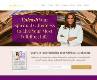 Athenalucene.com(Empowerment & Guidance For The Spiritually Gifted w/ Athena Lucene) Screenshot