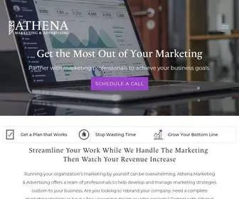 Athenamktg.com(Athena Marketing and Advertising) Screenshot