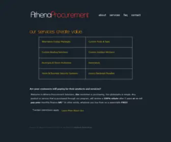 Athenapro.com(Athena Procurement Solutions) Screenshot