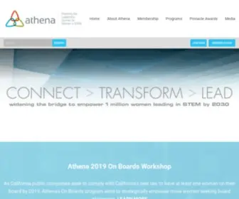 Athenasd.org(Executive womens professional organization) Screenshot