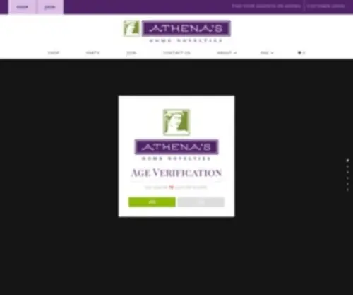 Athenashn.com(Athenashn Athena&#039;s Home Novelties) Screenshot