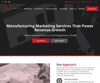 Athenaswc.com(Manufacturing Marketing Services Agency) Screenshot