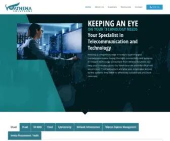 Athenatel.com(Technology Consultancy) Screenshot