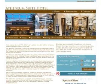 Atheneumsuites.com(Downtown Detroit Hotels) Screenshot