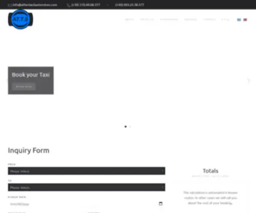 Atheniantaxiservices.com(Athenian taxi services) Screenshot