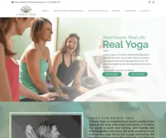 Athensfivepointsyoga.com(Five Points Yoga) Screenshot