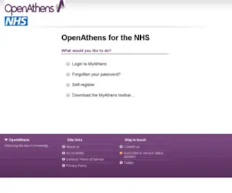 Athens.nhs.uk(Eduserv) Screenshot