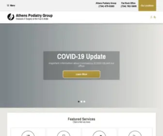 Athenspodiatrygroup.com(Dr. Vicki Anton) Screenshot