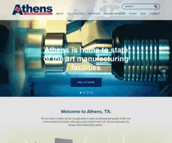 Athenstexasedc.com(Texas Economic Development Corporation) Screenshot