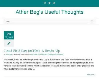 Atherbeg.com(Evangelising the virtual world) Screenshot