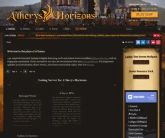 Atherys.com(A'therys Horizons) Screenshot