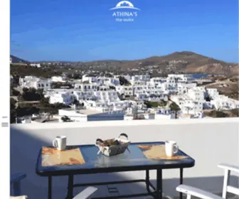 Athinastudios.gr(Athina's Blue Studios in Paros Island) Screenshot