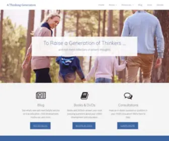 Athinkinggeneration.org(A Thinking Generation) Screenshot