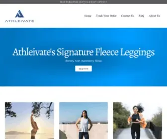 Athleivate.com(Athleivate brings fashion and sports together with a select line of niche specific athleticwear) Screenshot