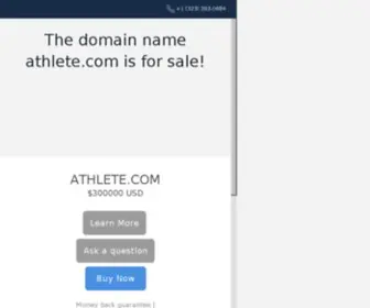 Athlete.com(Domain name may be for sale) Screenshot