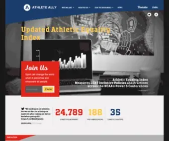 Athleteally.org(Athlete Ally) Screenshot