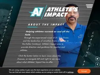 Athletes-Impact.org(Helping athletes succeed on and off the field) Screenshot