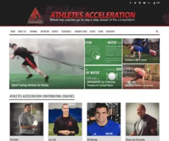 Athletesacceleration.com(Athletes Acceleration Strength & Conditioning for Sports Performance) Screenshot