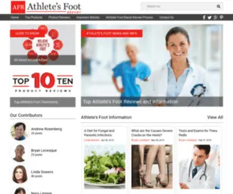 Athletesfootreport.com(Everything You Need to Know About Athlete's Foot) Screenshot