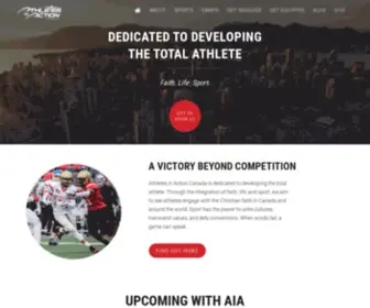 Athletesinaction.com(Athletes in Action Canada) Screenshot