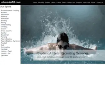 Athleteyard.com(Athlete and Sport Management) Screenshot