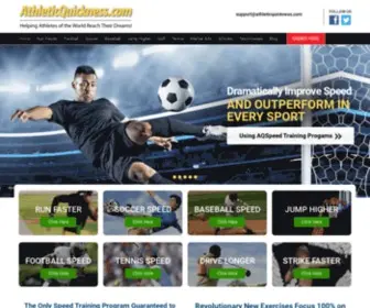 Athleticquickness.com(Run Faster in Days) Screenshot