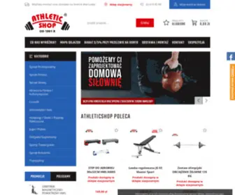 Athleticshop.com.pl(Sklep internetowy Athletic Shop poleca sprzęt fitness) Screenshot