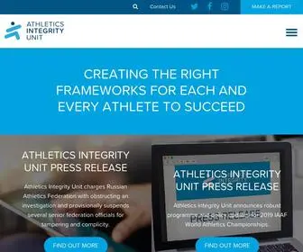 Athleticsintegrity.org(Athletics Integrity Unit) Screenshot