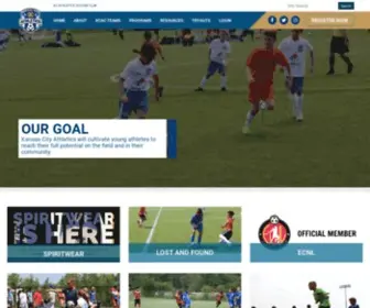 Athleticskc.com(KC Athletics Soccer Club) Screenshot