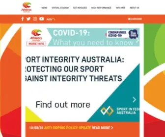 Athletics.org.au(Athletics Australia) Screenshot