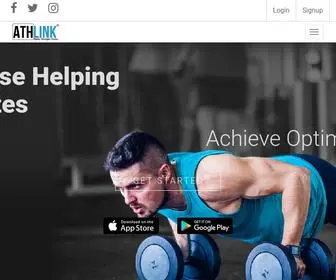 Athlink.net(Helping Athletes) Screenshot