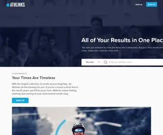 Athlinks.com(Race results) Screenshot