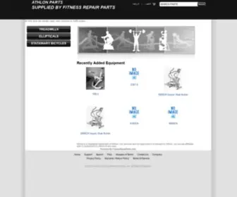 Athlonfitness.com(Discount repair and replacement parts for exercise and fitness equipment) Screenshot