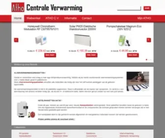 Atho.nl(Startpagina atho centrale verwarming) Screenshot