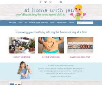 AthomewithJen.com(At Home With Jen) Screenshot